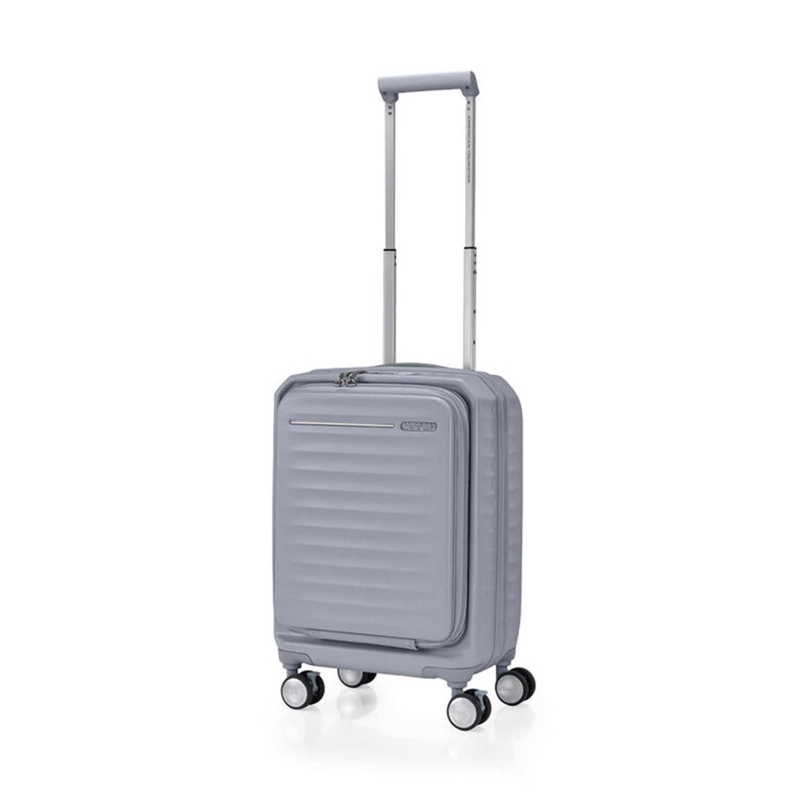 American-Tourister-Frontec-54cm-Suitcase-Cool-Grey-Trolley