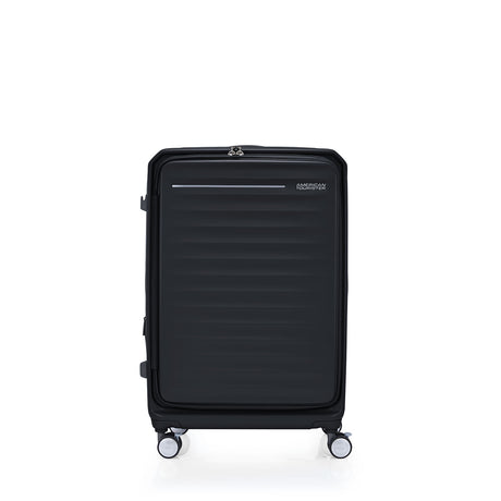 American-Tourister-Frontec-75cm-Suitcase-Black-Front