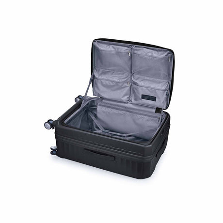 American-Tourister-Frontec-75cm-Suitcase-Black-Open