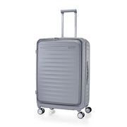 American-Tourister-Frontec-75cm-Suitcase-Cool-Grey-Front