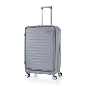 American-Tourister-Frontec-75cm-Suitcase-Cool-Grey-Front