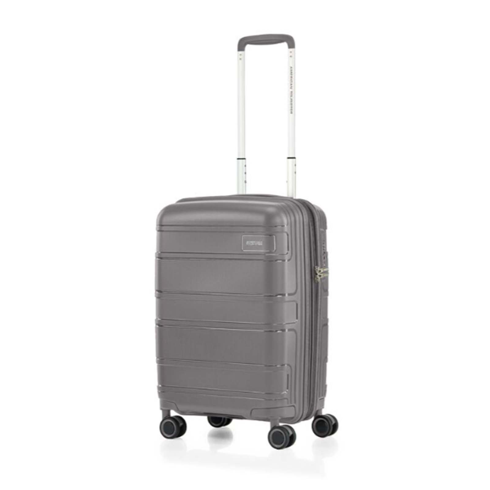 American-Tourister-Light-Max-55cm-Carry-On-Suitcase-Mercury-Grey