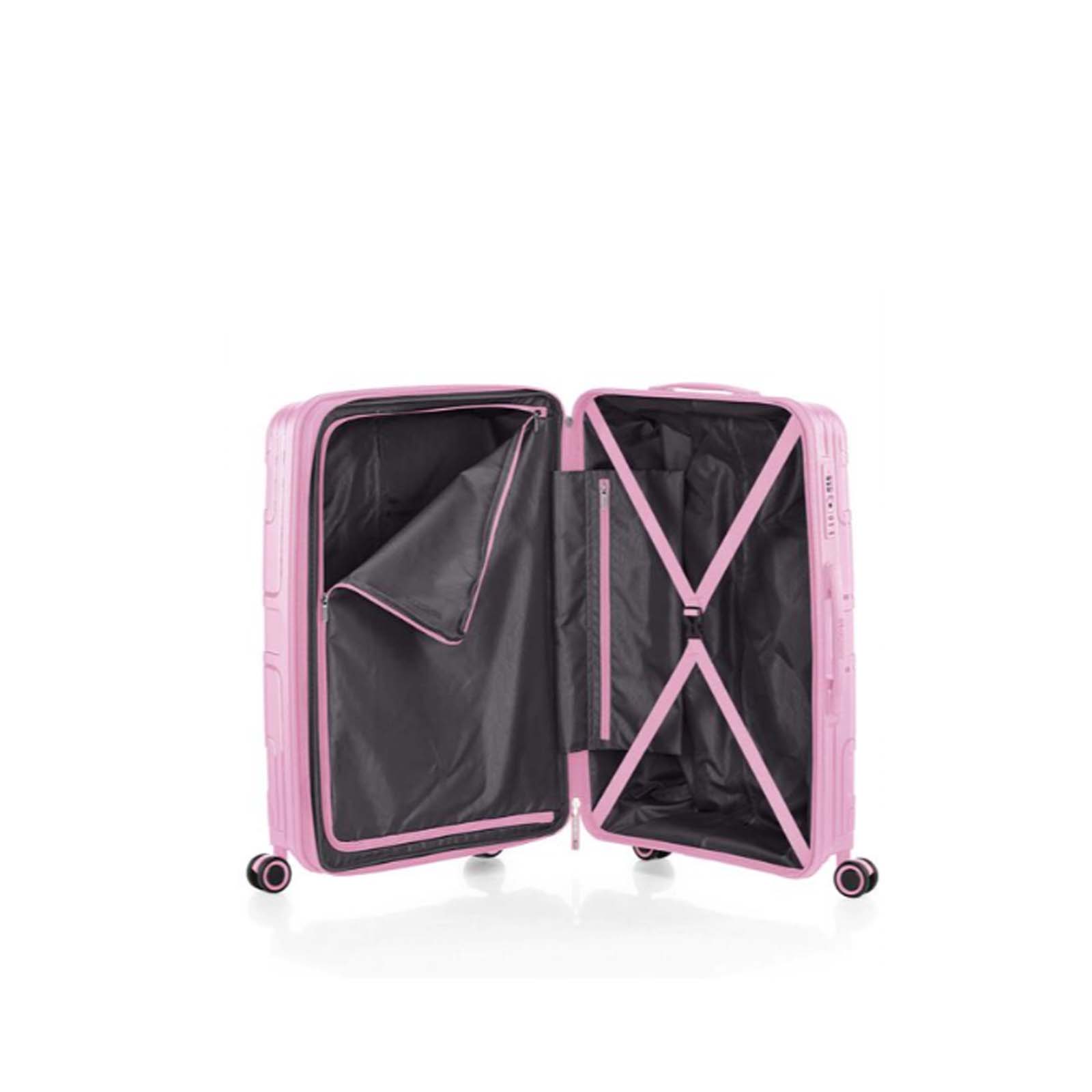 American-Tourister-Light-Max-69cm-Suitcase-Fresh-Pink-Open