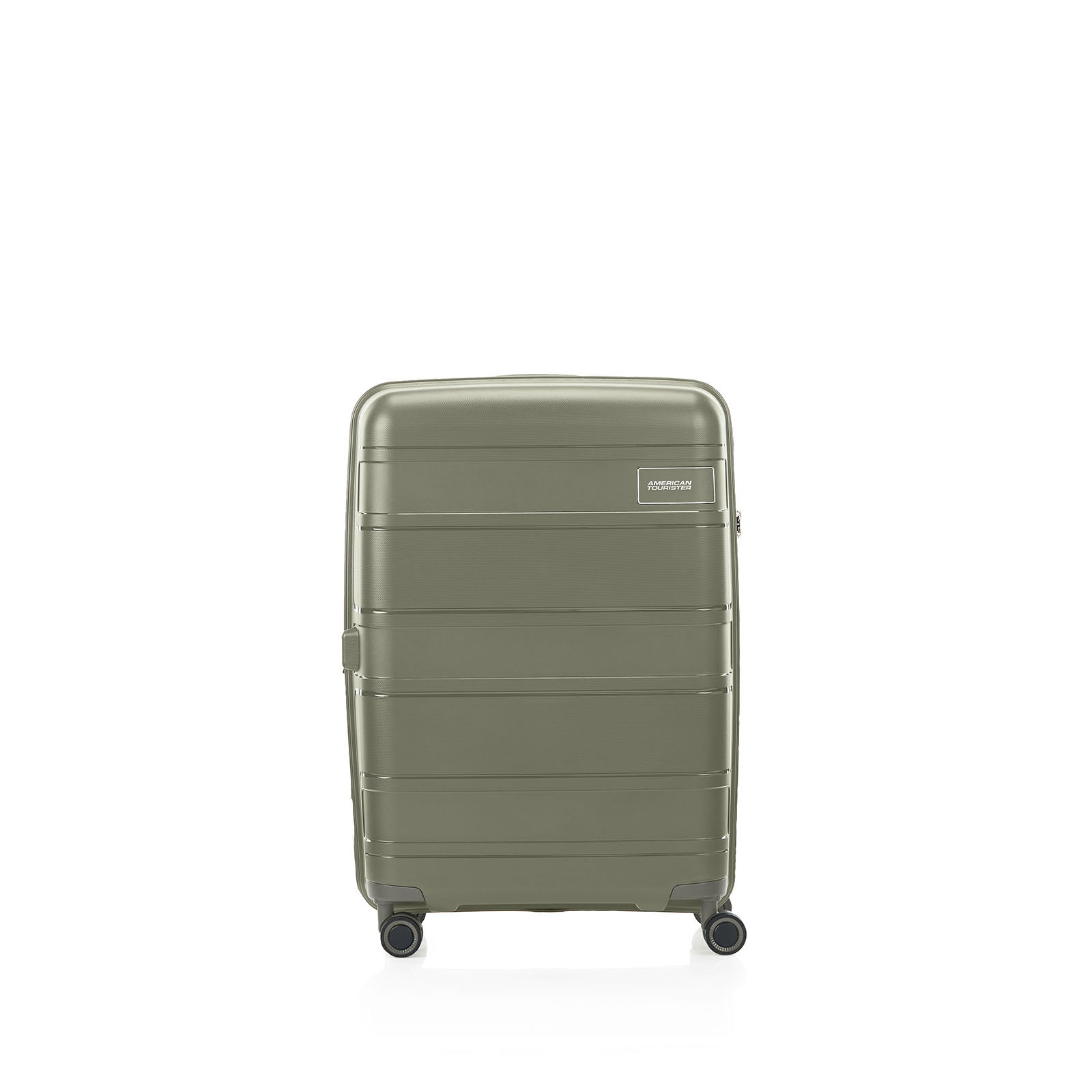 American-Tourister-Light-Max-69cm-Suitcase-Khaki-Front
