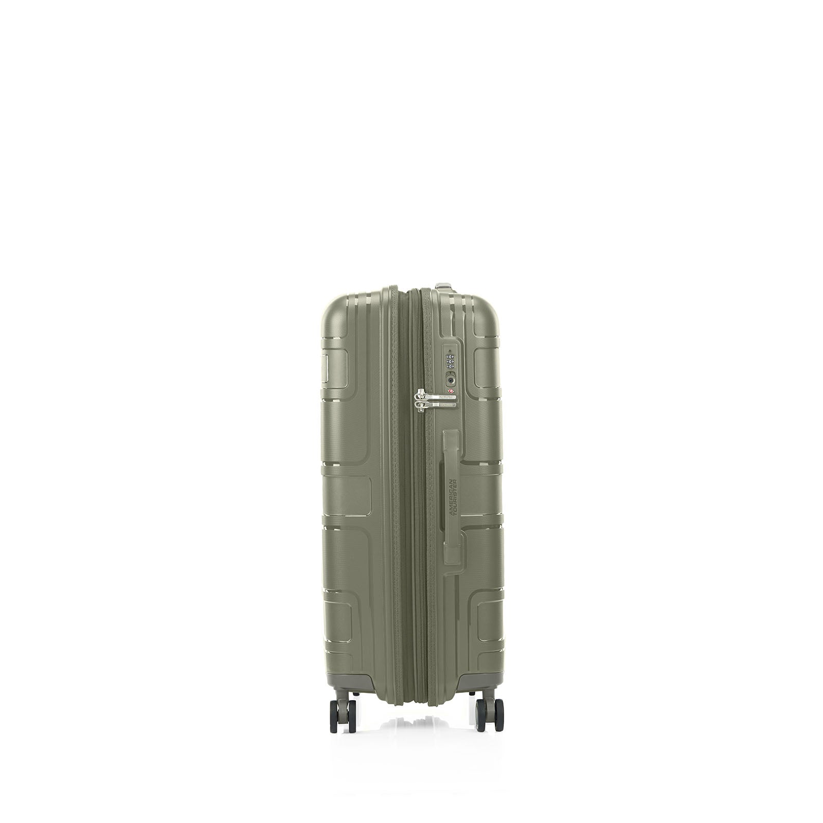 American-Tourister-Light-Max-69cm-Suitcase-Khaki-Side