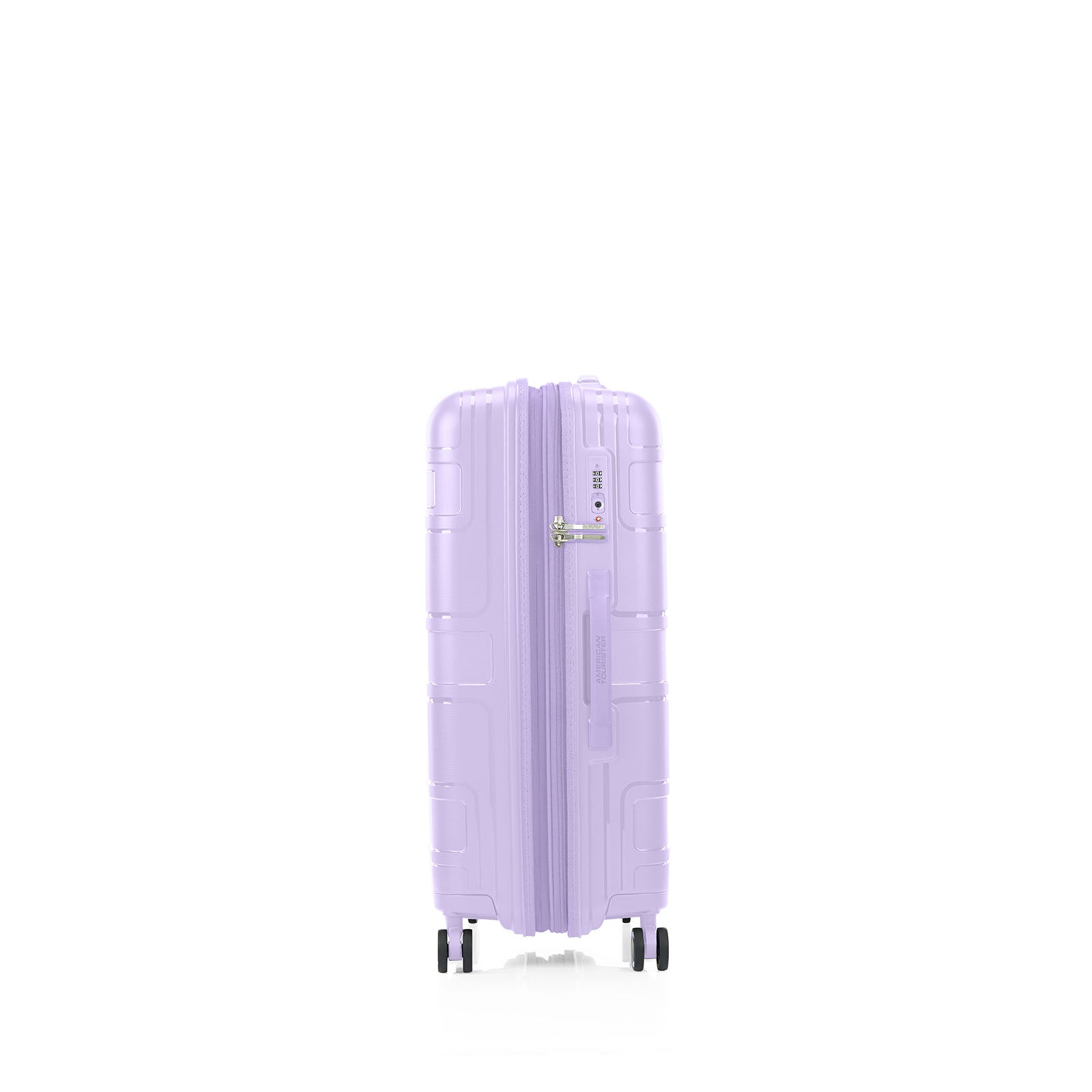American-Tourister-Light-Max-69cm-Suitcase-Lavender-Side