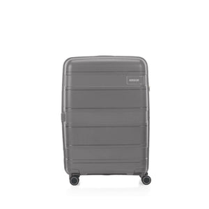 American-Tourister-Light-Max-69cm-Suitcase-Mercury-Grey-Front
