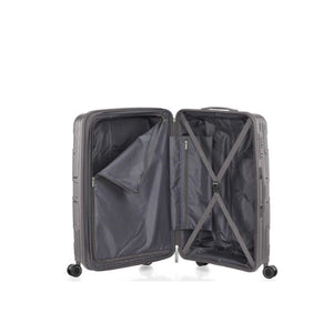 American-Tourister-Light-Max-69cm-Suitcase-Mercury-Grey-Open