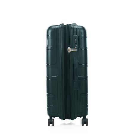 American-Tourister-Light-Max-69cm-Suitcase-Varsity-Green-Lock