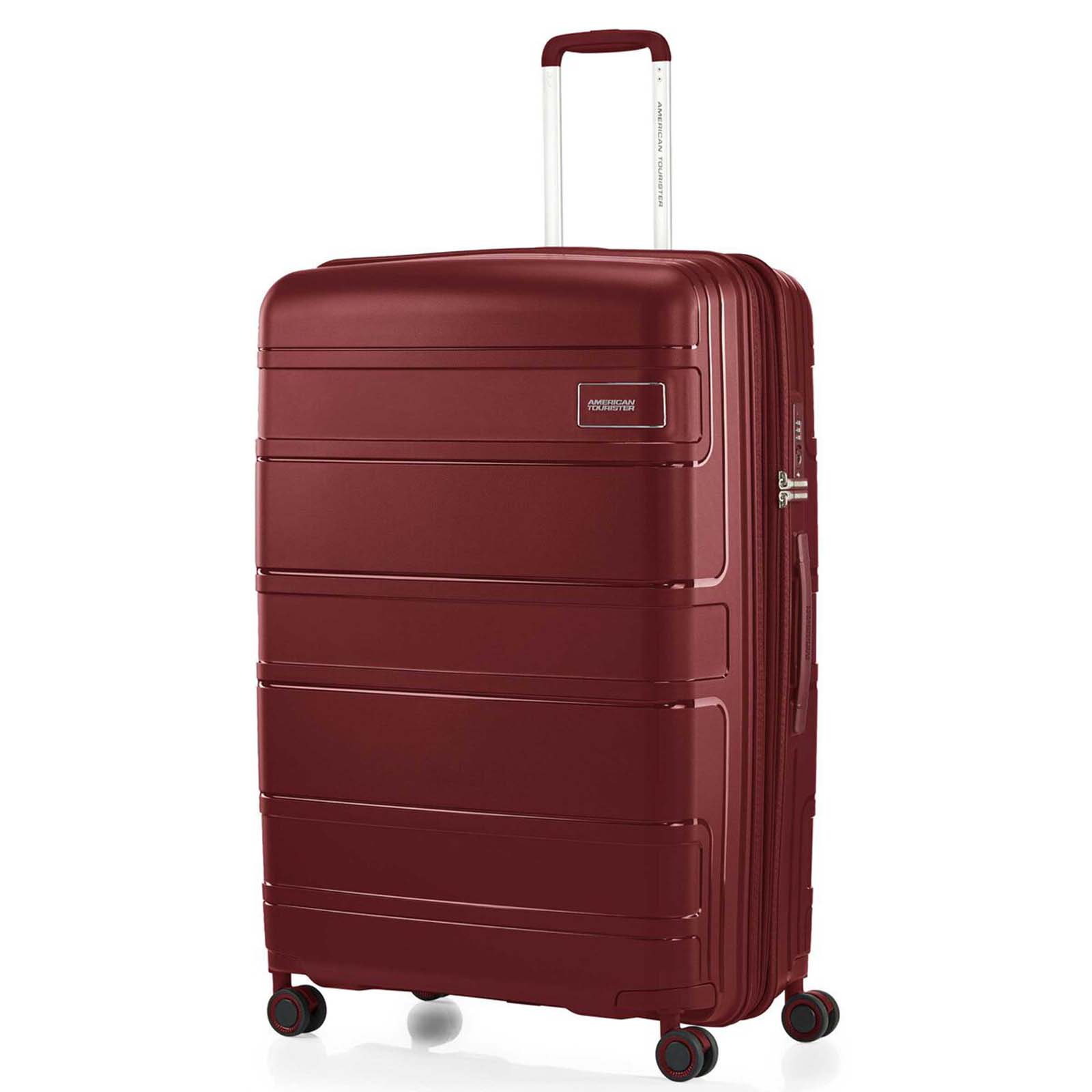 American-Tourister-Light-Max-82cm-Suitcase-Dahlia-Front-Angle