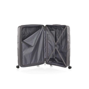 American-Tourister-Light-Max-82cm-Suitcase-Mercury-Grey-Open