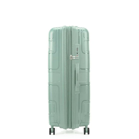 American-Tourister-Light-Max-82cm-Suitcase-Urban-Green-LeftSide