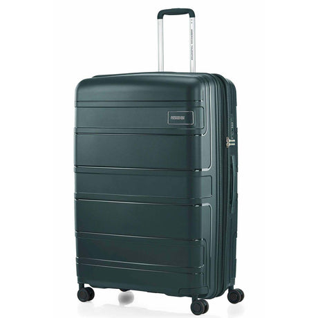 American-Tourister-Light-Max-82cm-Suitcase-Varsity-Green-Front-Angle