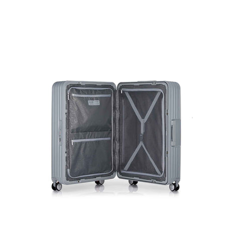 American-Tourister-Lockation-75cm-Suitcase-Light-Silver-Open