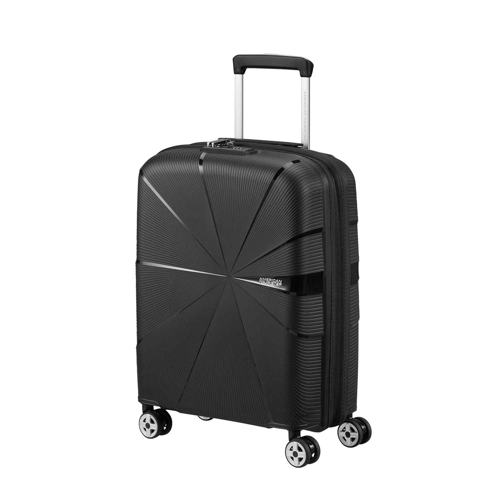 American-Tourister-Starvibe-55cm-Carry-On-Suitcase-Black-Angle