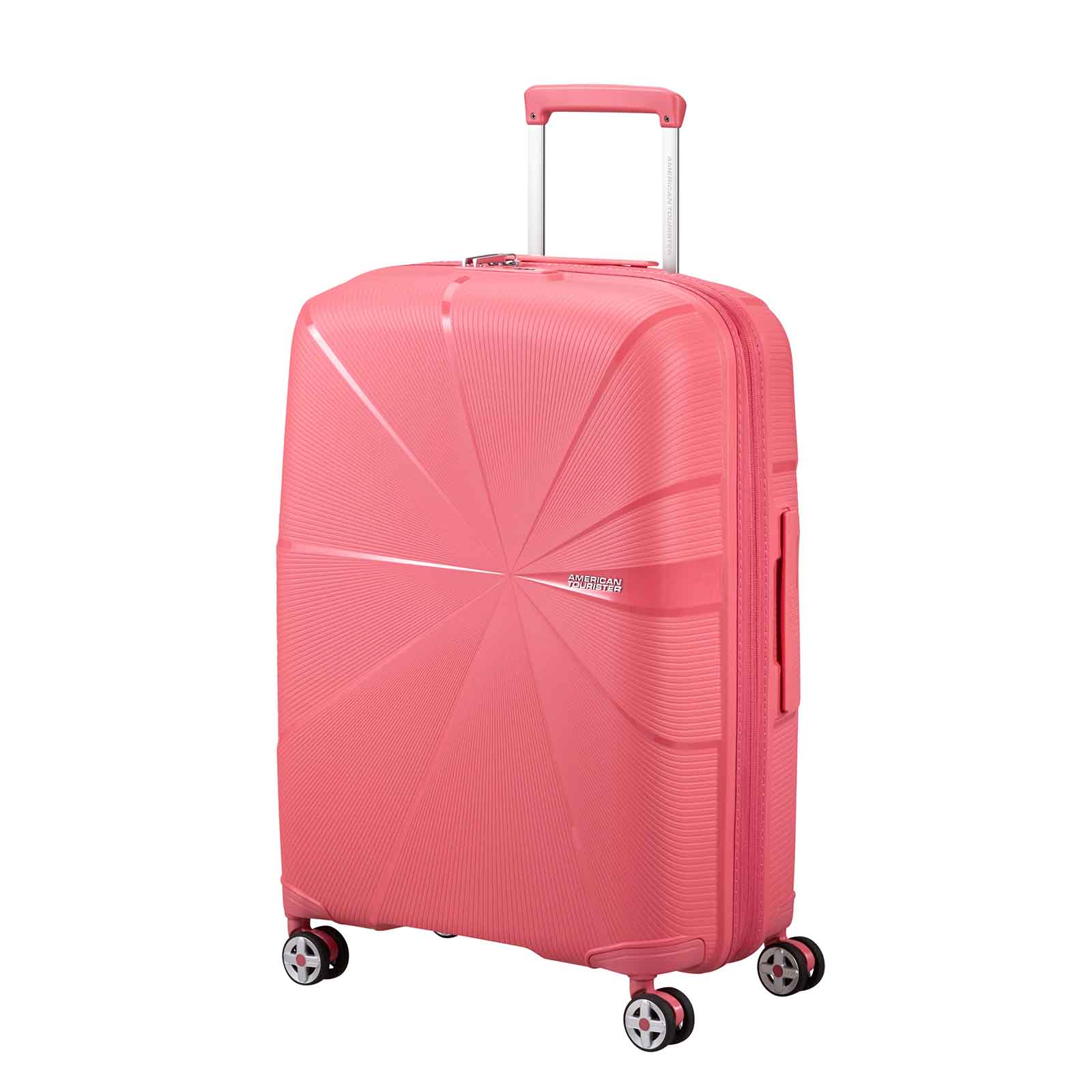 American-Tourister-Starvibe-67cm-Suitcase-Coral-Angle