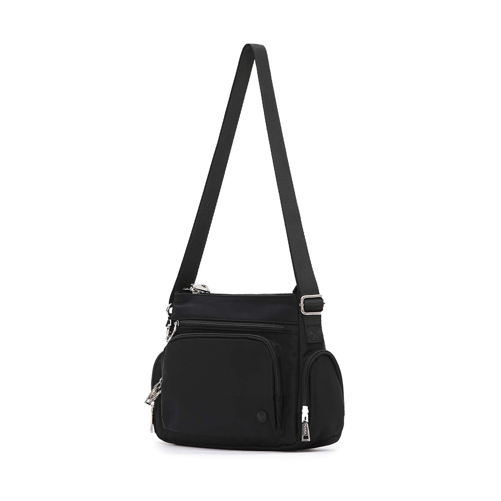 Tosca Anti-Theft Shoulder Bag Dumpling Black