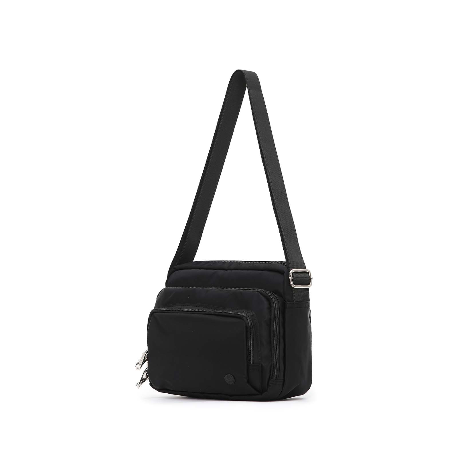 Anti-Theft-Shoulder-Bag-Layer-Black-Front