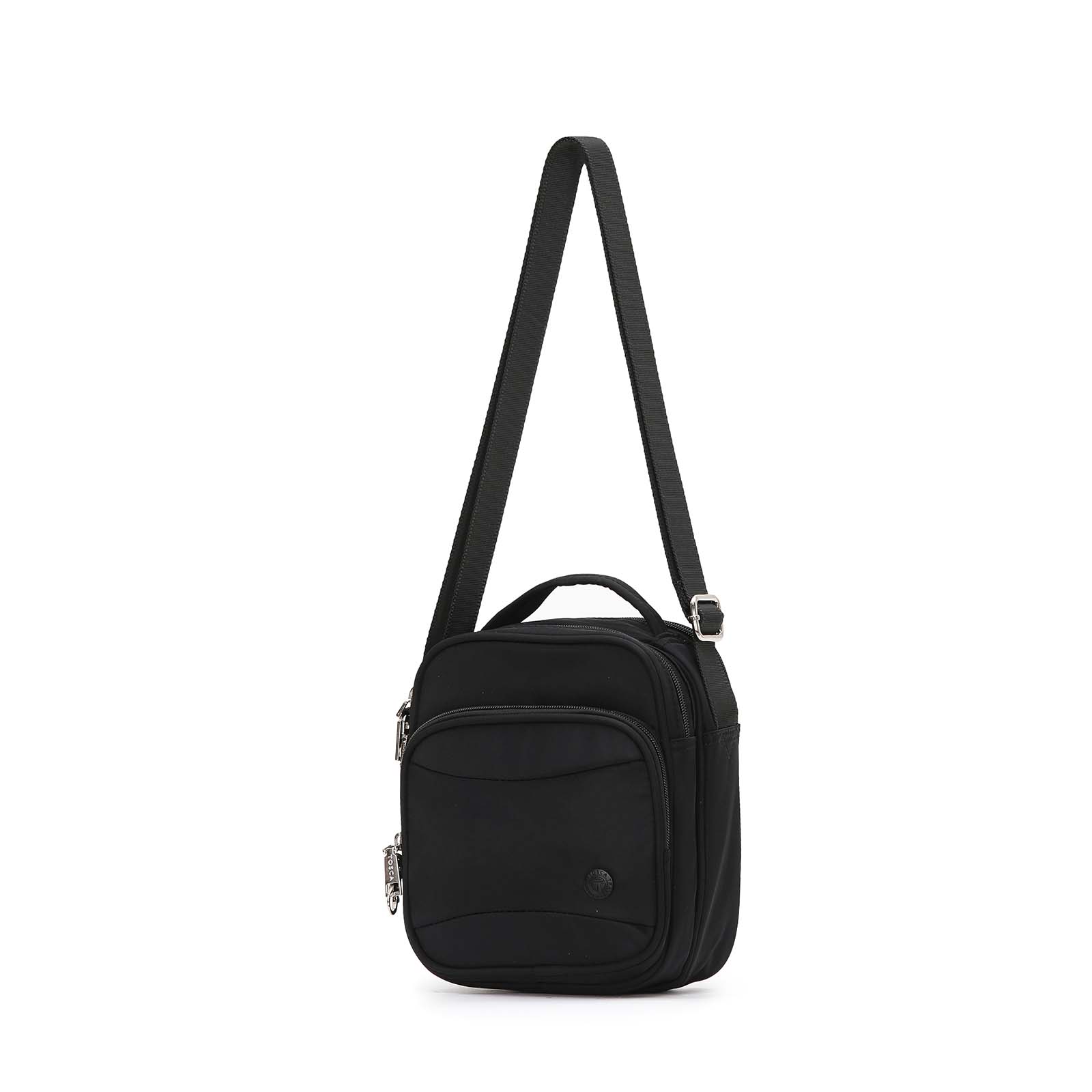 Anti-Theft-Shoulder-Bag-Small-Black-Front