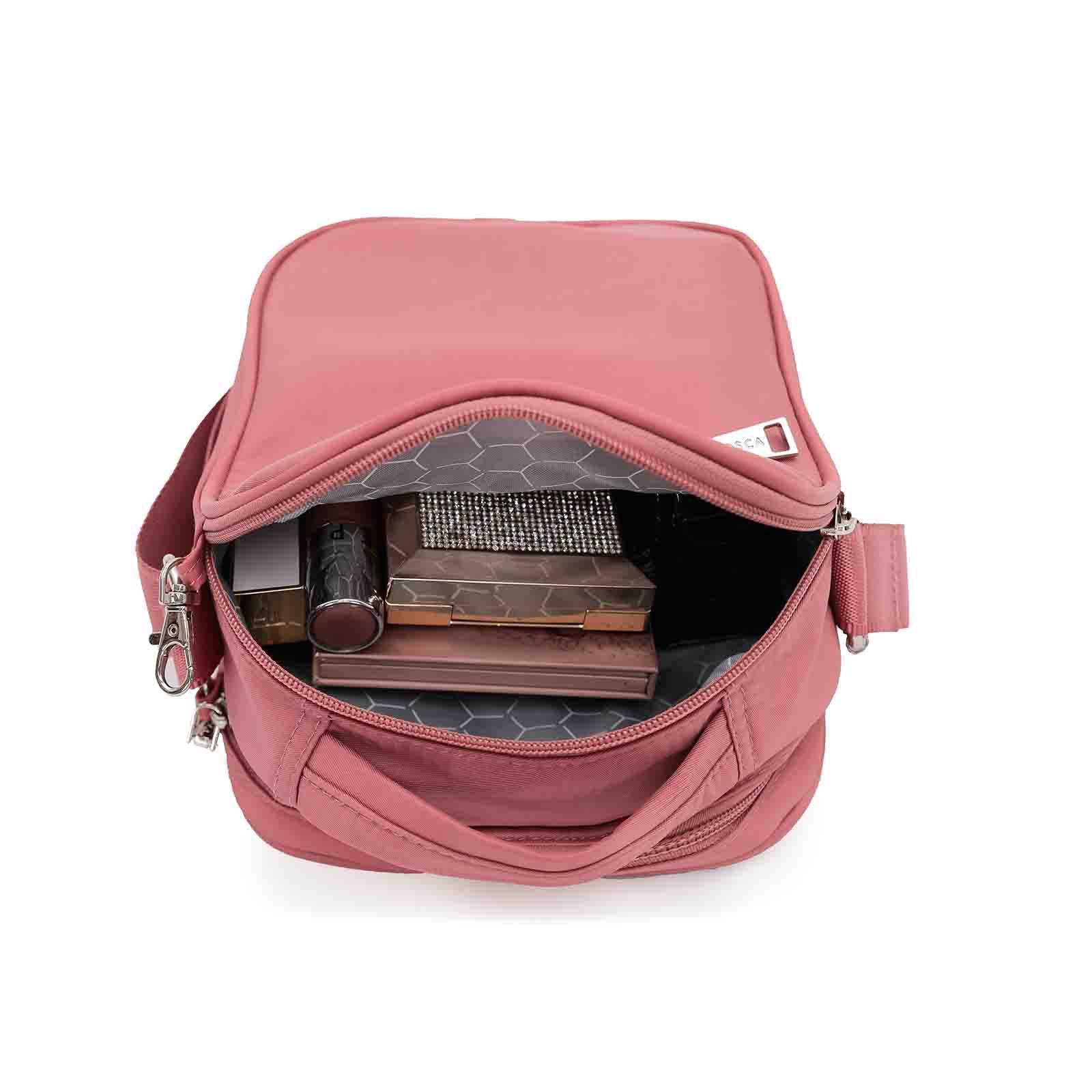 Anti-Theft-Shoulder-Bag-Small-Coral-Open
