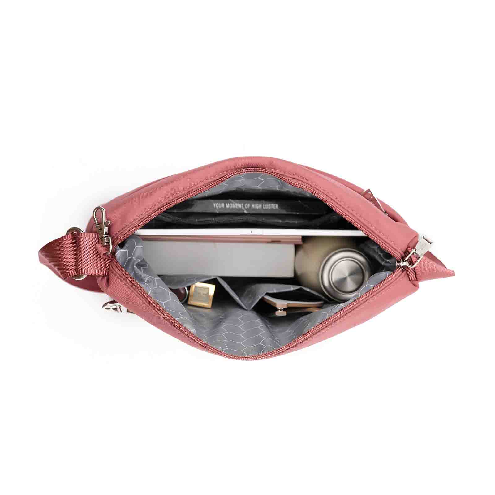 Anti-Theft-Shoulder-Bag-Square-Coral-Open