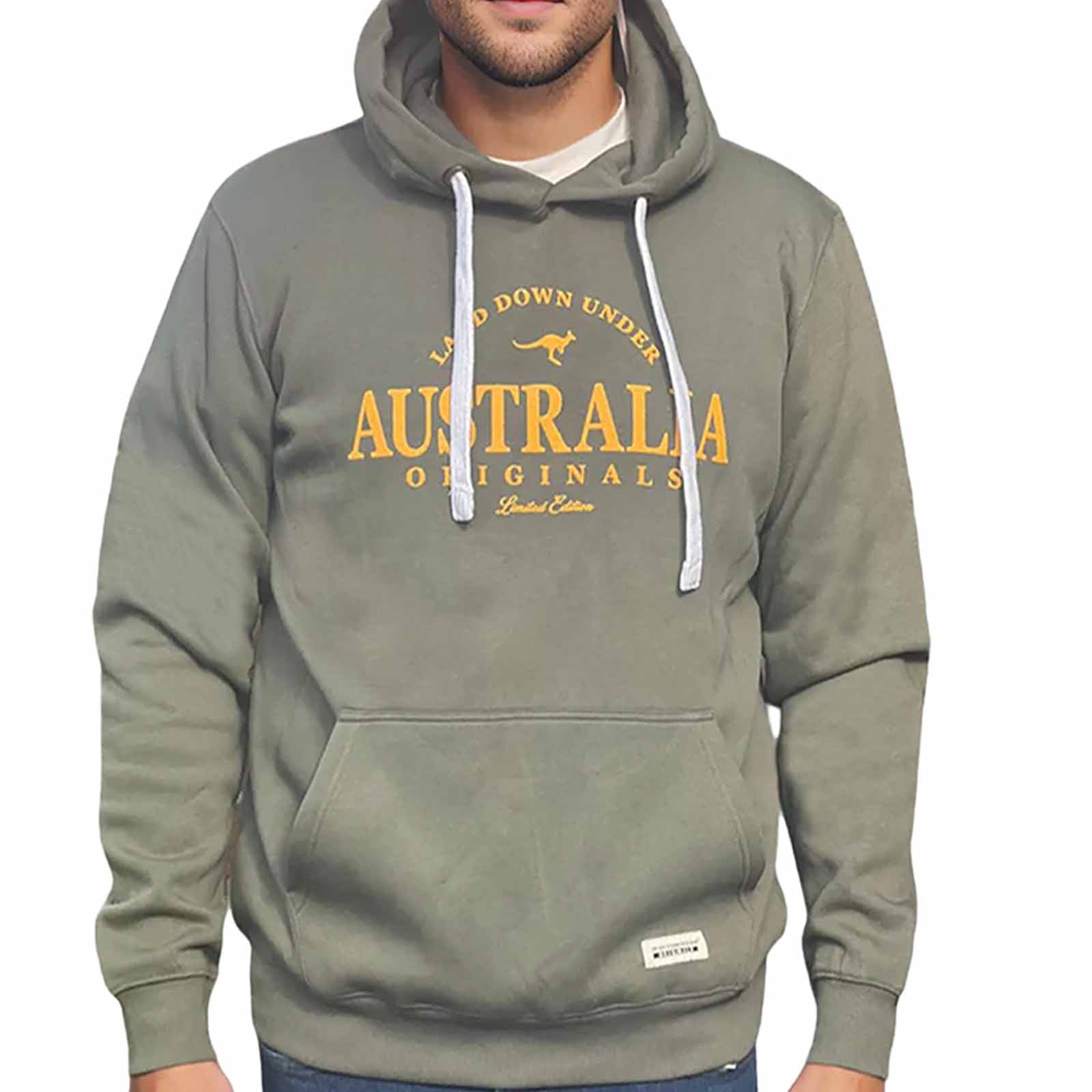 Australia-Limited-Edition-Unisex-Hoodie-Olive-Front