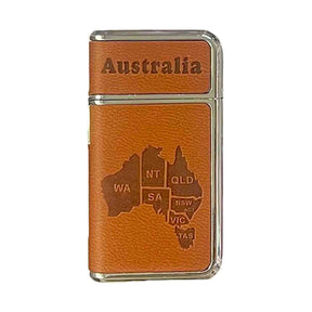 Australian-Lighter-pu-Leather-Map
