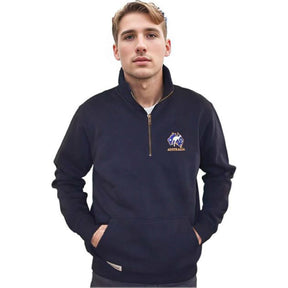 Australian-Map-Quarter-Zip-Black