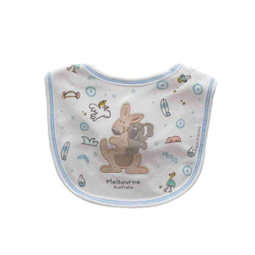 Baby-Boy-Bib-Koala-Kangaroo-White