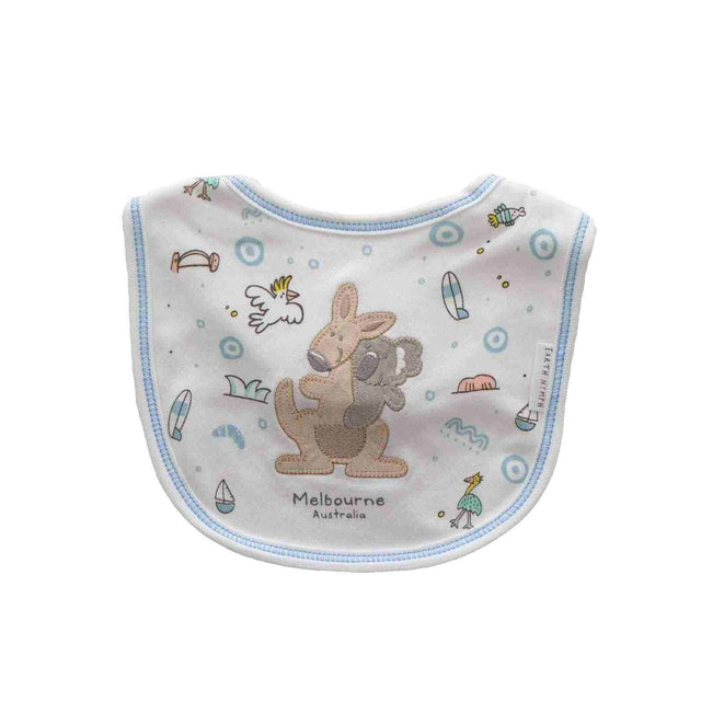 Baby-Boy-Bib-Koala-Kangaroo-White