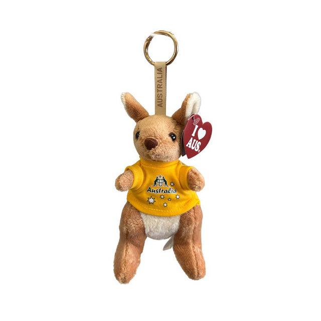 Bag-Charm-Kangaroo-With-Gold-Shirt