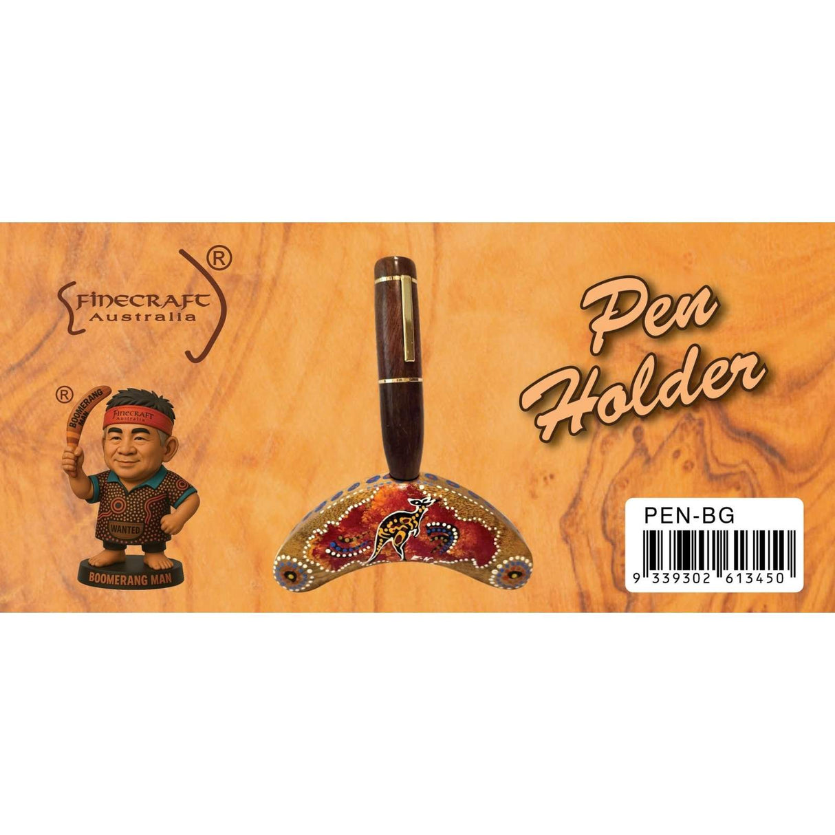 Boomerang-Shaped-Hand-Painted-Pen-Holder_1