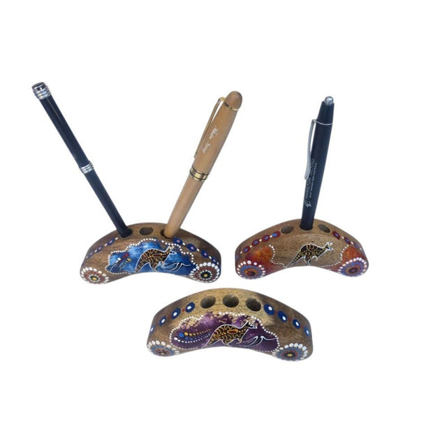 Boomerang-Shaped-Hand-Painted-Pen-Holder_2