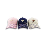 Cap-Flying-Kangaroo-Checked-Peak