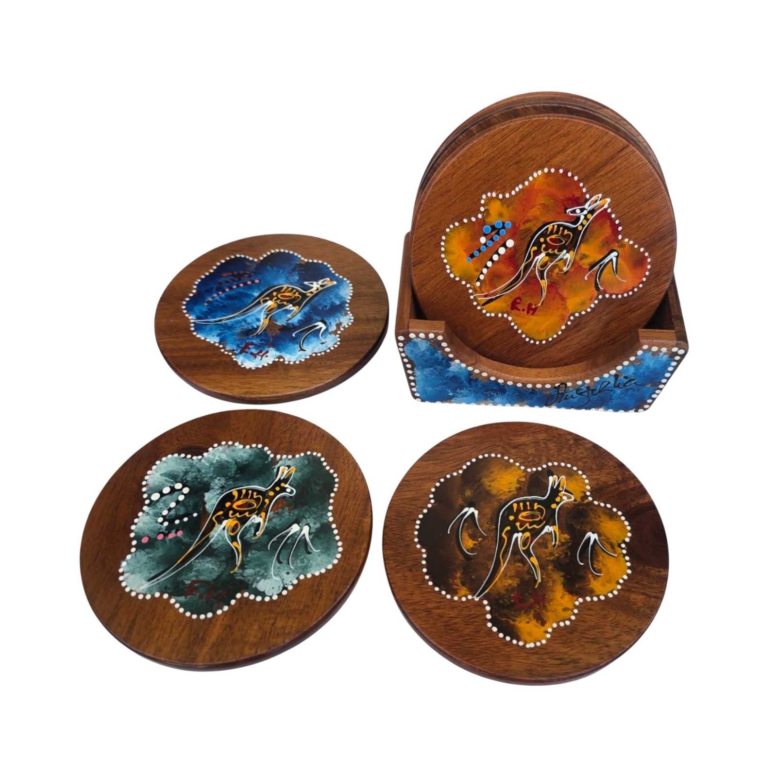 Coaster-Set-Round-Painted_1
