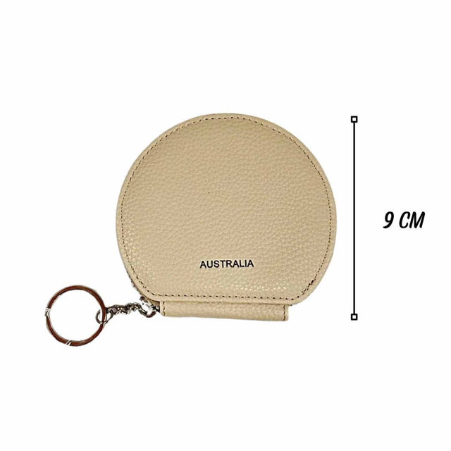 Coin-Purse-Round-Beige