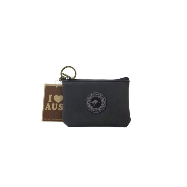 Coin-Purse-With-Key-Chain-Kangaroo-Badge-BLK