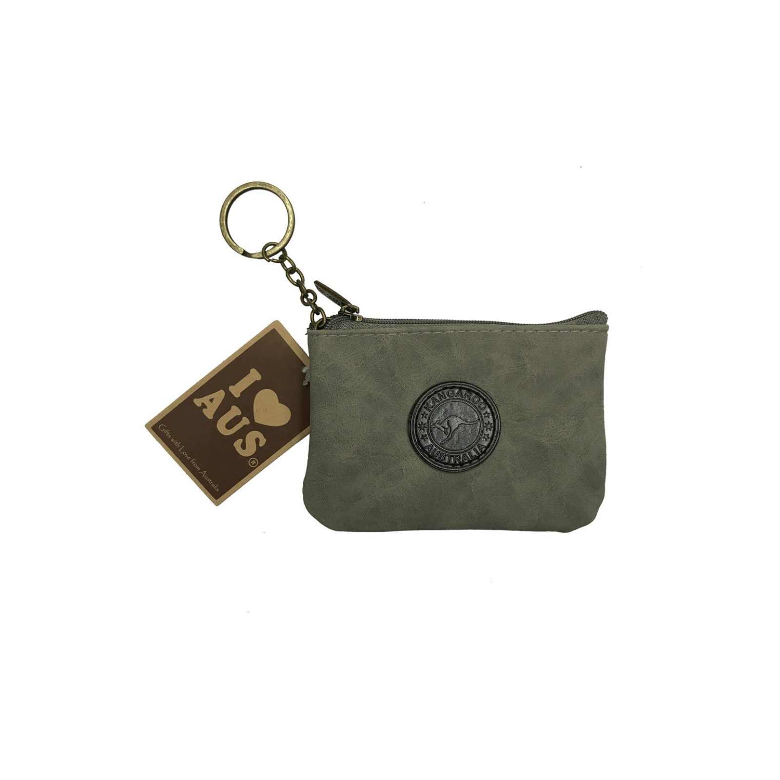 Coin-Purse-With-Key-Chain-Kangaroo-Badge-GREY