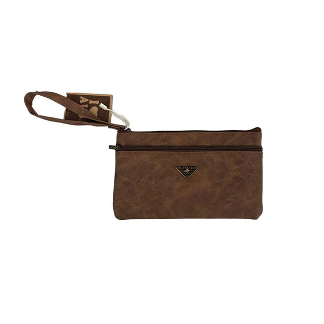 Coin-Wallet-Metal-Badge-Flying-Roo-Brown
