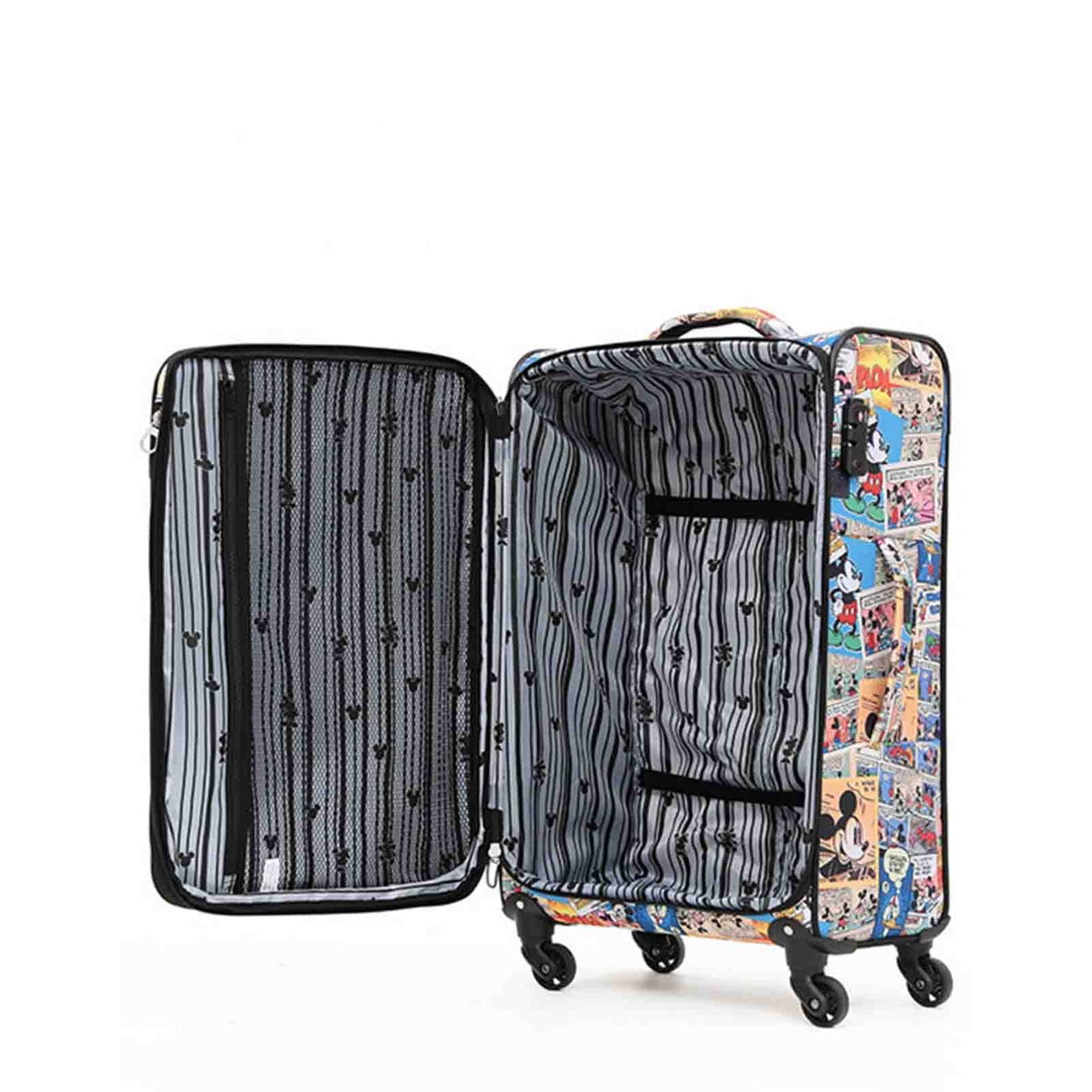 Disney-Comic-Soft-Small-Carry-On-Suitcase-Open
