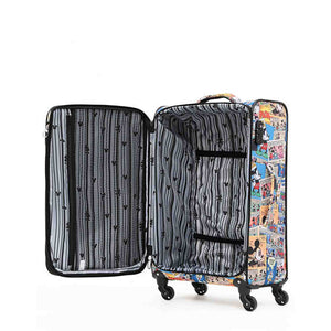 Disney-Comic-Soft-Small-Carry-On-Suitcase-Open