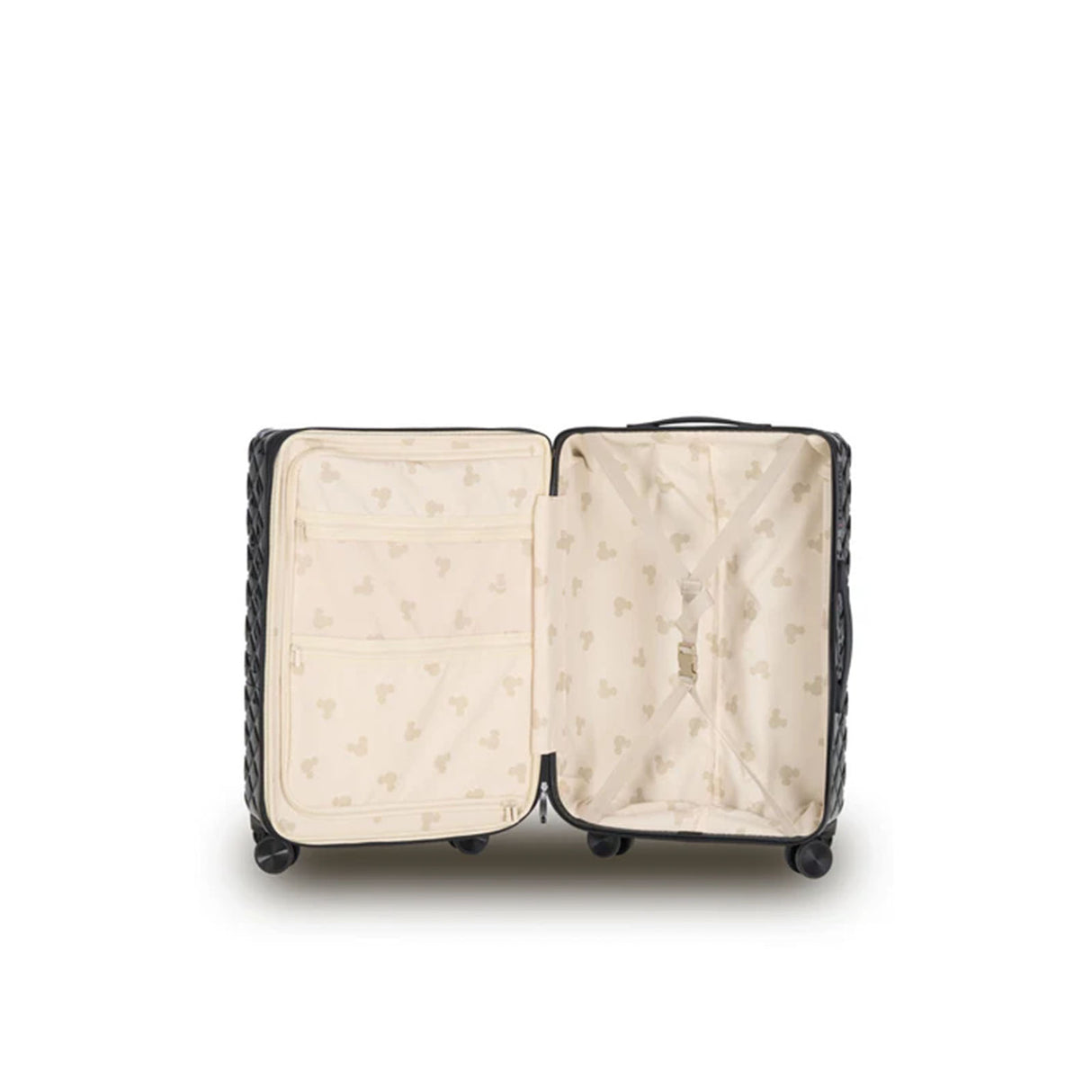 Disney-Mickey-Fashion-54cm-Carry-On-Suitcase-Black-Open