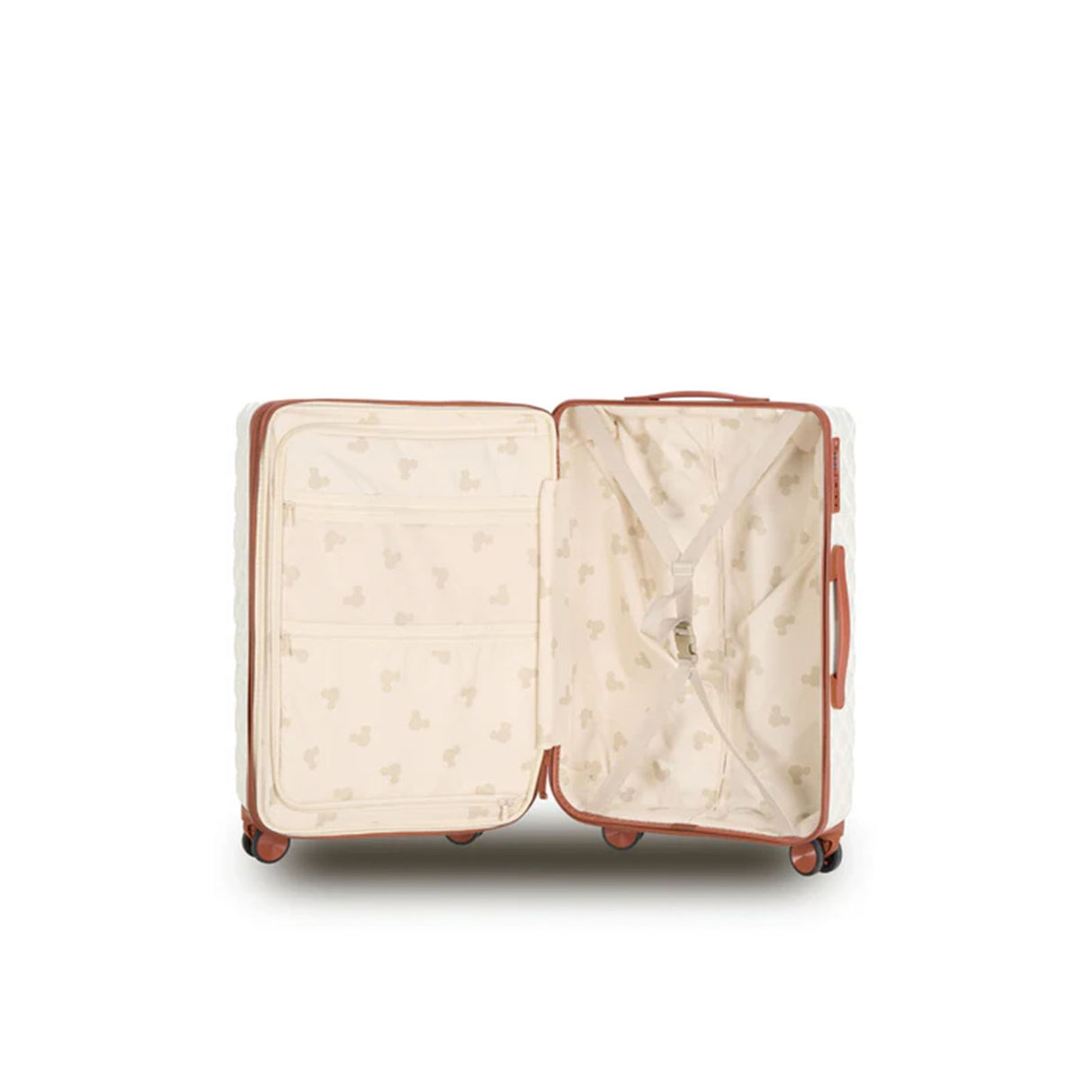Disney-Mickey-Fashion-54cm-Carry-On-Suitcase-Ivory-Open