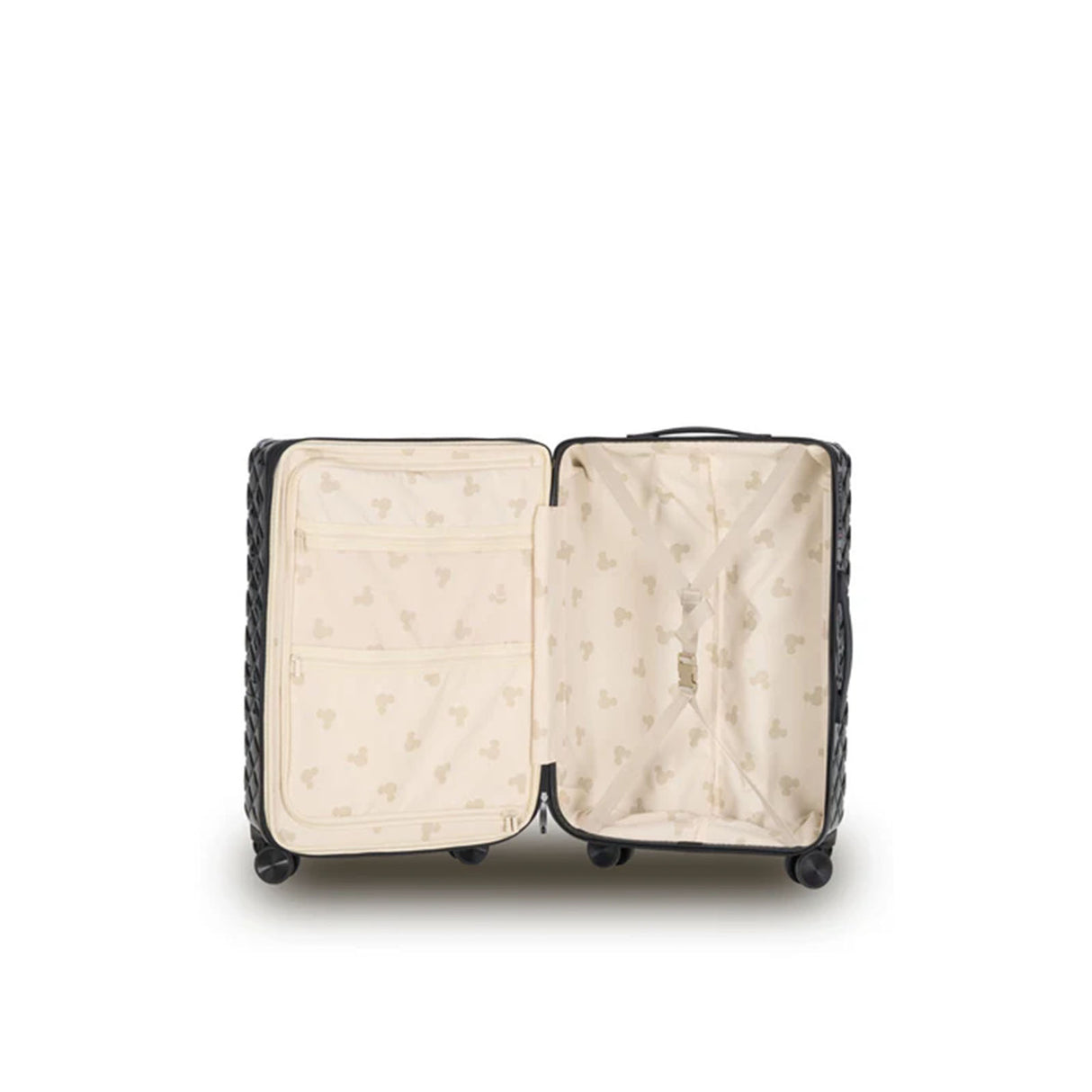 Disney-Mickey-Fashion-66cm-Medium-Suitcase-Black-Open