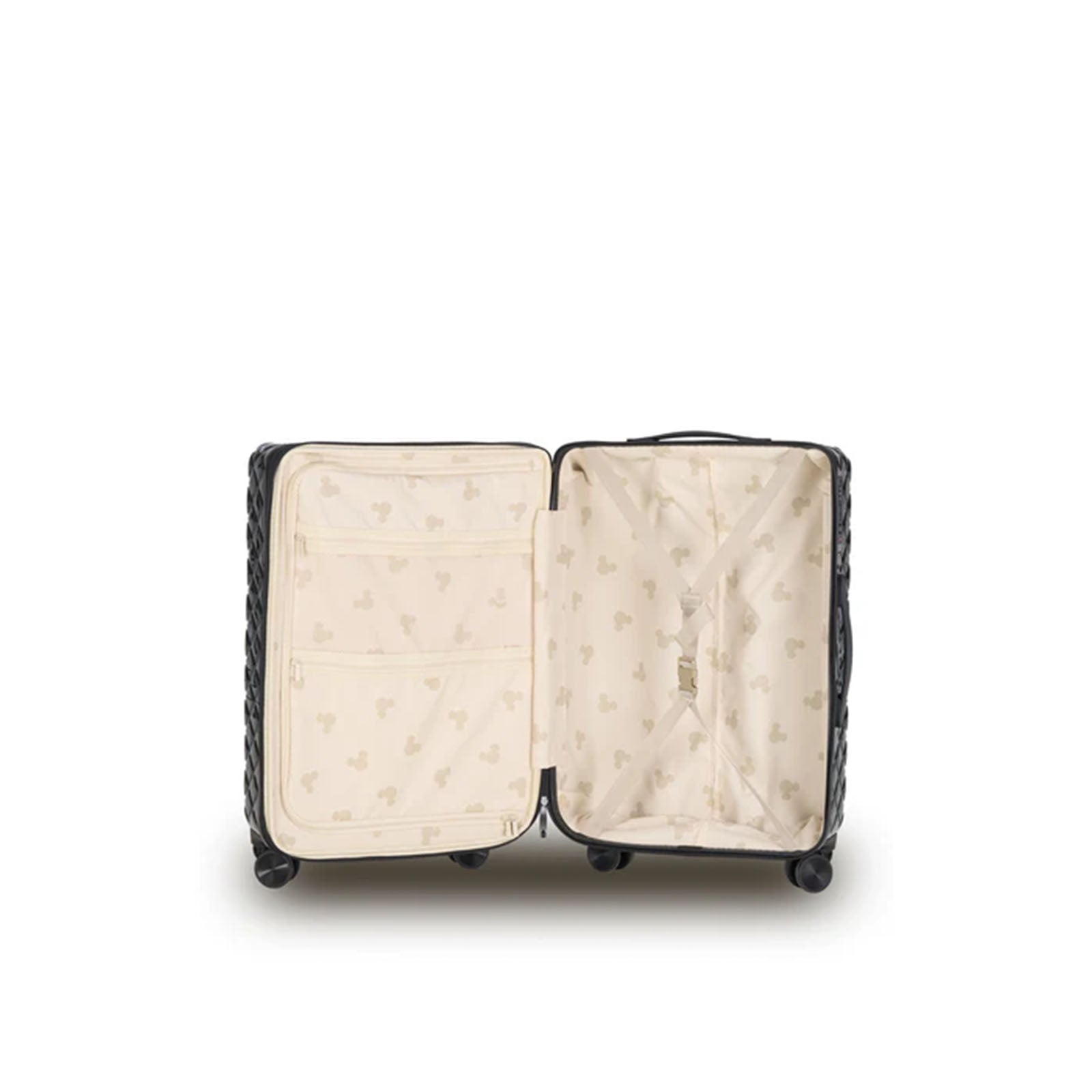 Disney-Mickey-Fashion-76cm-Large-Suitcase-Black-Open