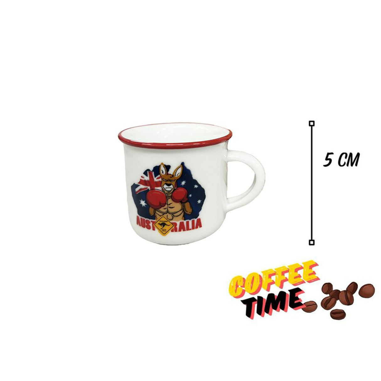 Espresso Mug Boxing Kangaroo