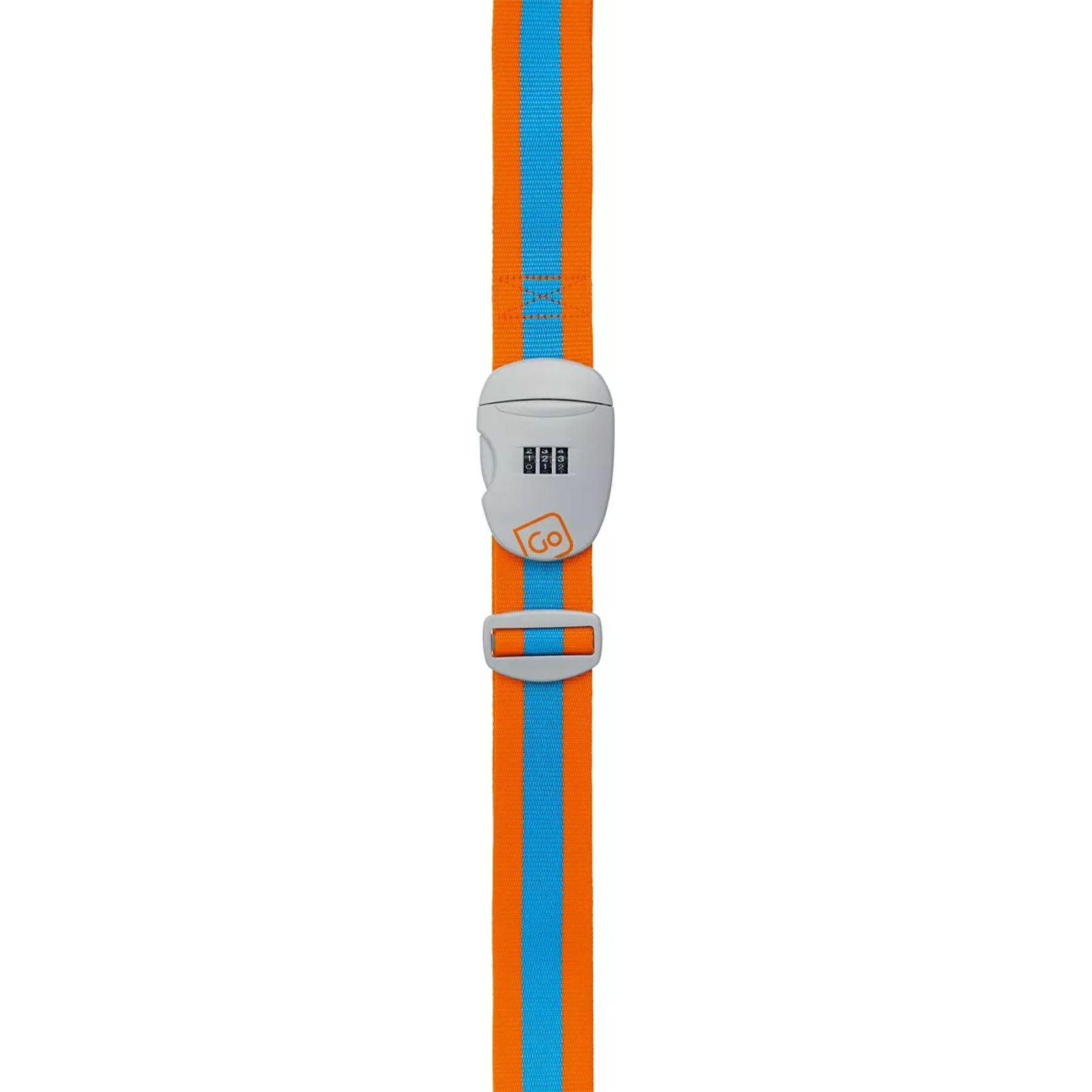 Go-Travel-Combi-Luggage-Strap-Blue-Orange-Stretched
