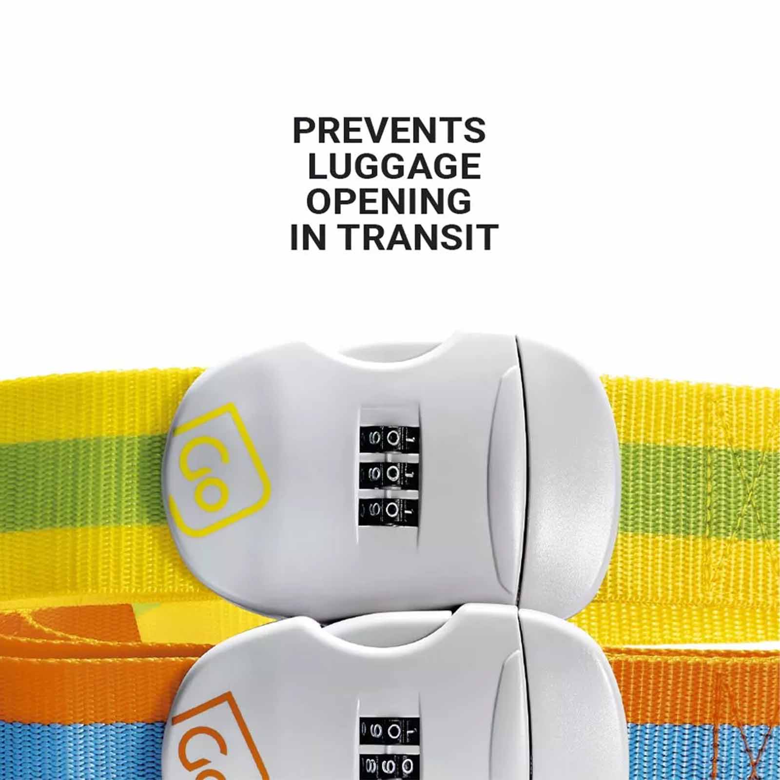 Go-Travel-Combi-Luggage-Strap-Yellow-Green-Options