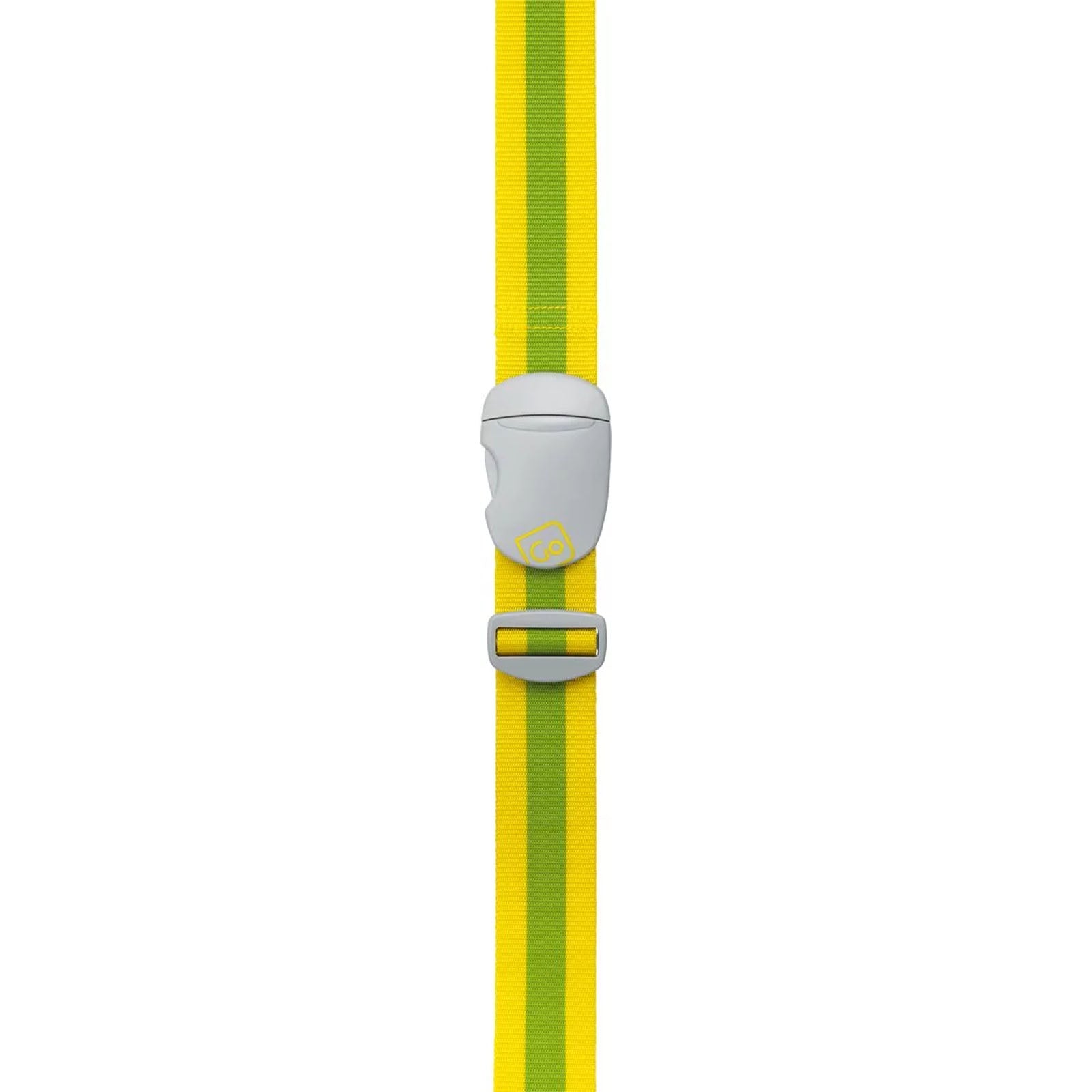 Go-Travel-Luggage-Strap-Yellow-Green-Stretched