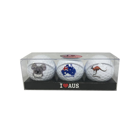 Golf-Balls-3-Piece-Pack-Kangaroo-Koala-Map
